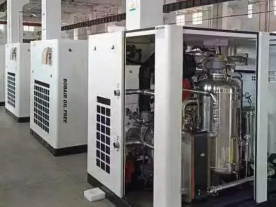Ie4 Heavy Duty Medical Oil-Free Screw Air Compressor with Water Lubrication